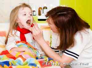 Ребенку 7 месяцев красное горло чем лечить