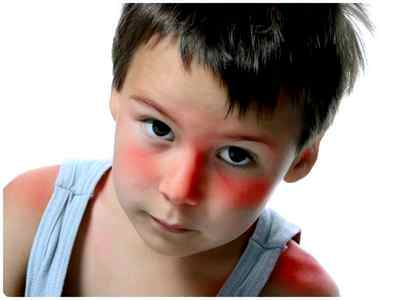 Температура и красные пятна на теле у ребенка