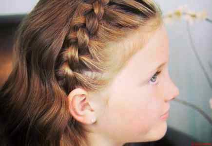 Косы детям на средние волосы