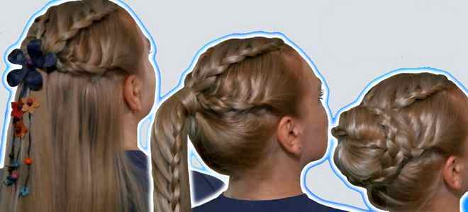 Прически на длинные волосы детские